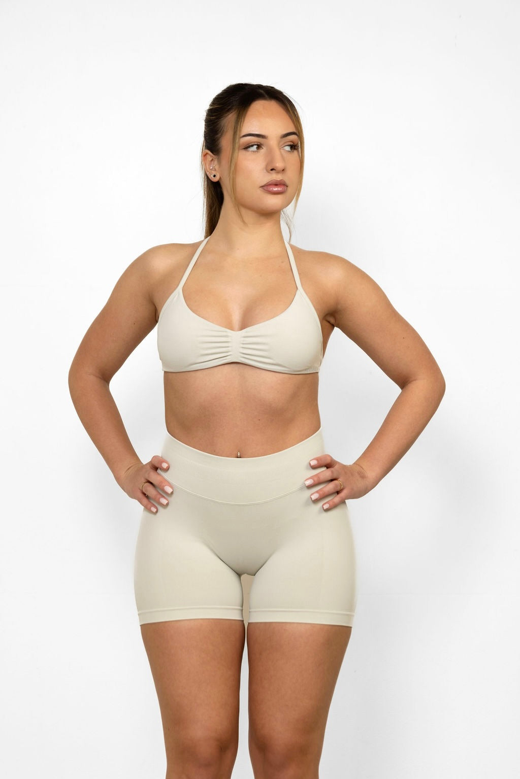 Contour Seamless Shorts - Light Grey