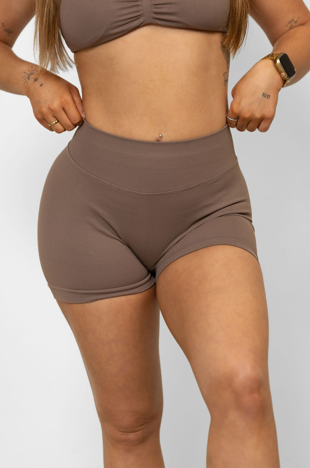 Contour Seamless Shorts - Coffee