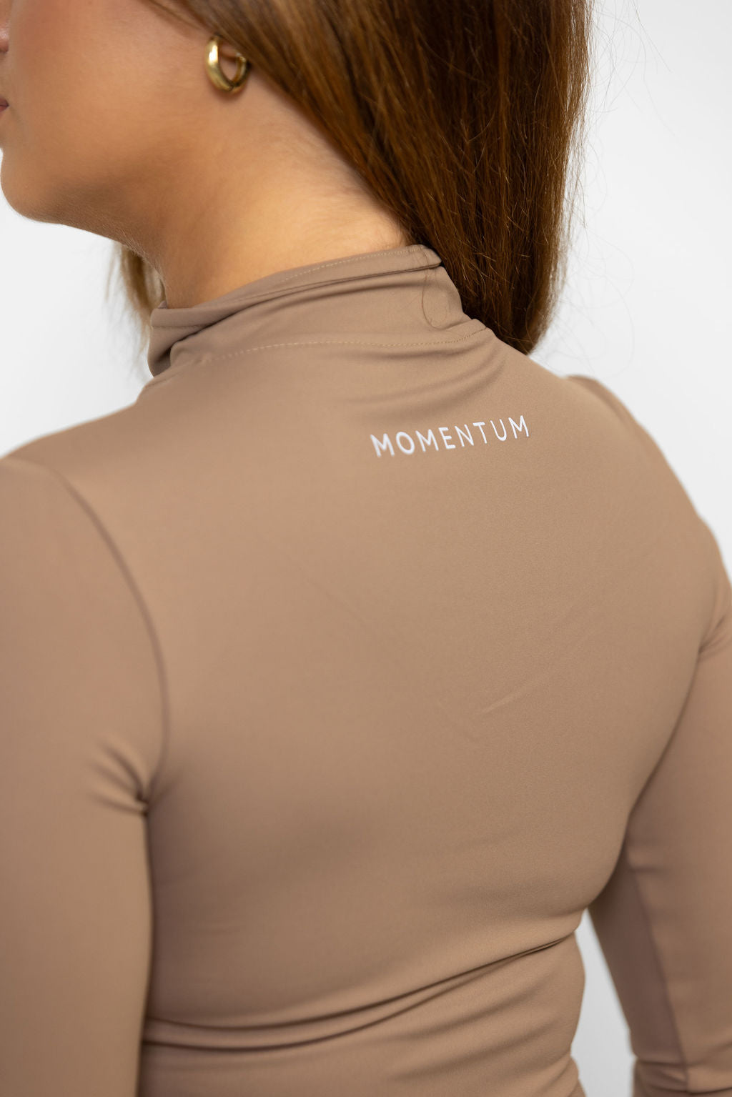 Fitted Zip Jacket - Chocolate