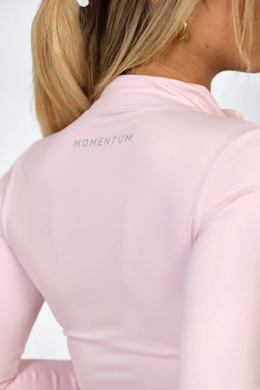 Fitted Zip Jacket - Baby Pink