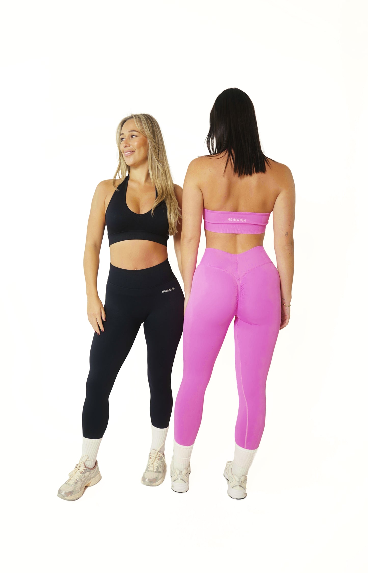 SCULPT SEAMLESS HALTER CROP - BABY PINK