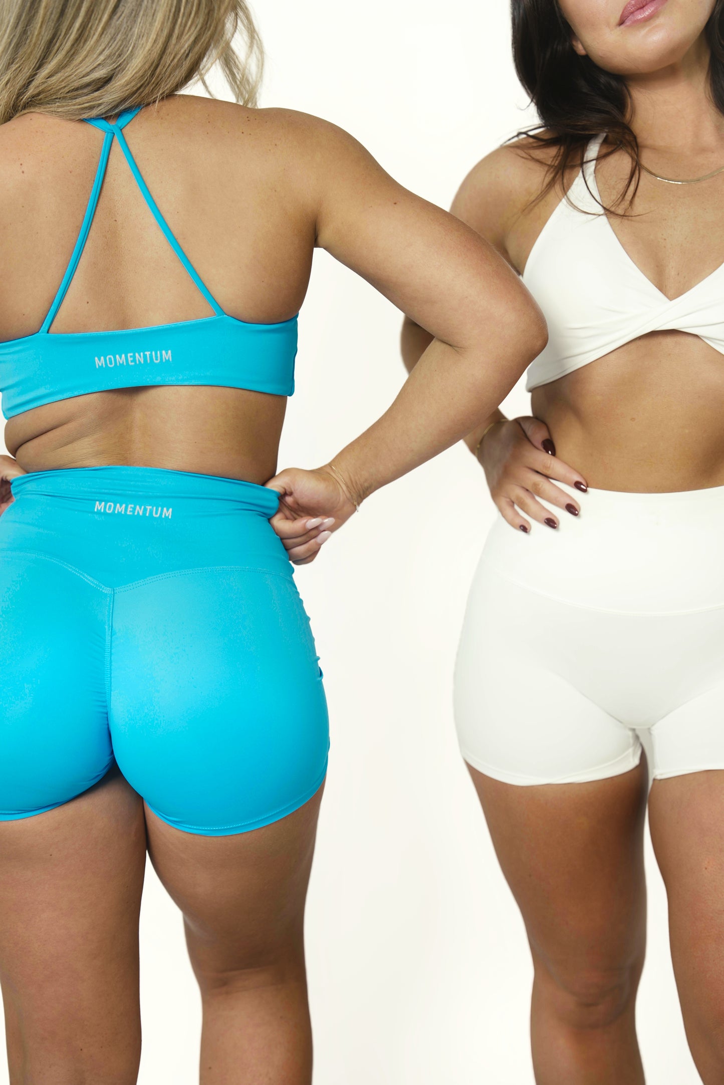 SIGNATURE TWIST CROP - AQUA