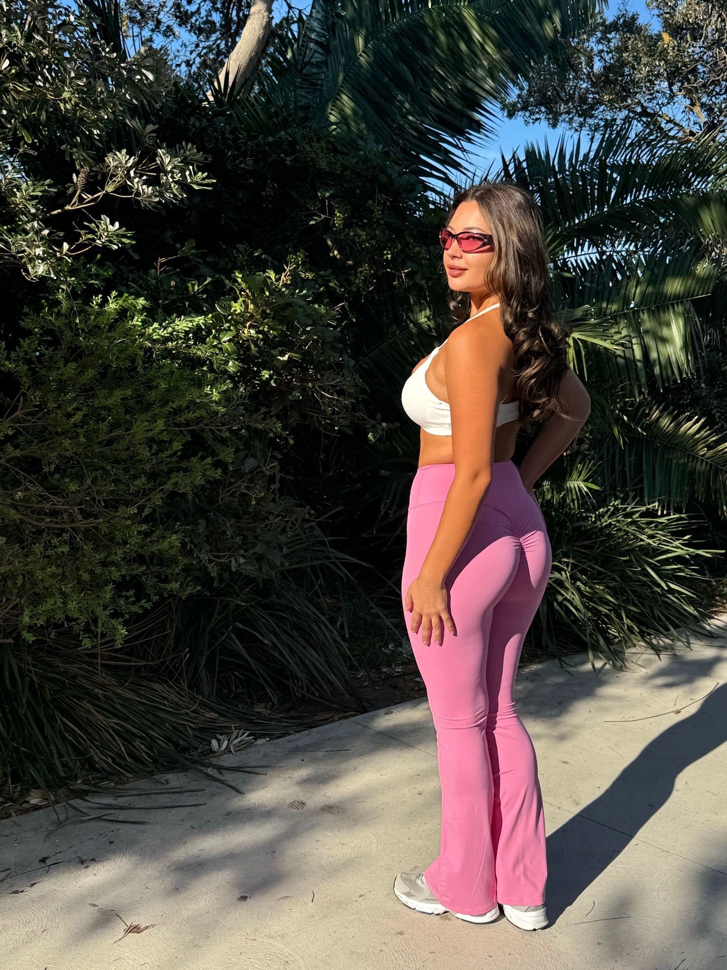 ISLA FLARED LEGGINGS - FAIRY FLOSS