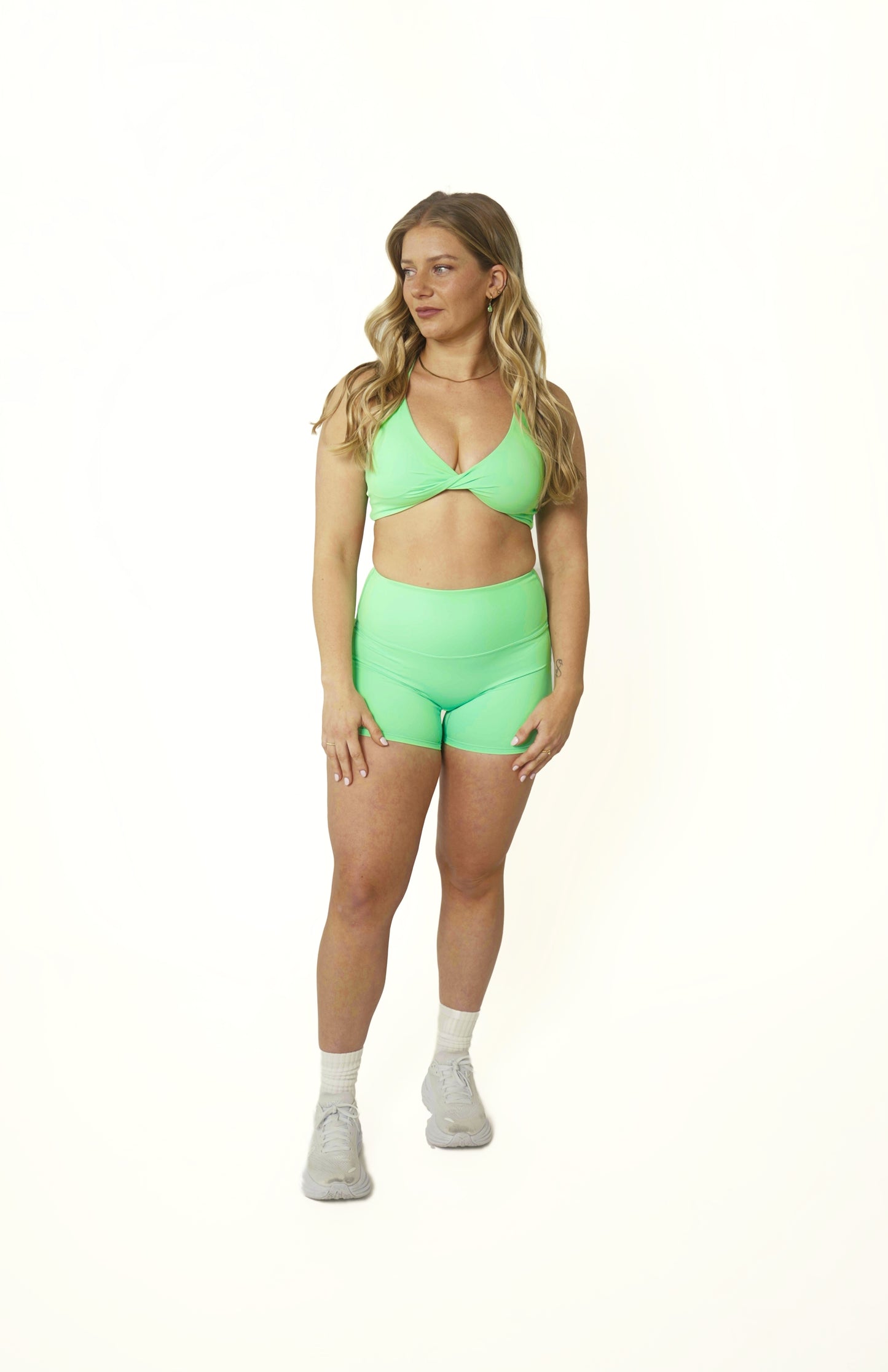 SIGNATURE MINI SHORTS - MINT GREEN