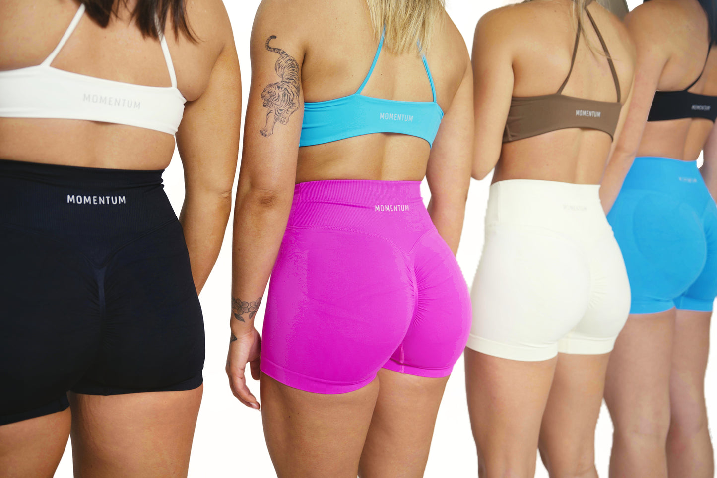 SEAMLESS V SCRUNCH SHORTS - BLOSSOM PINK