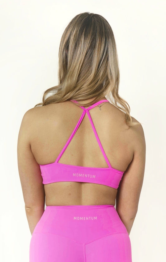 SIGNATURE TWIST CROP - BLOSSOM PINK