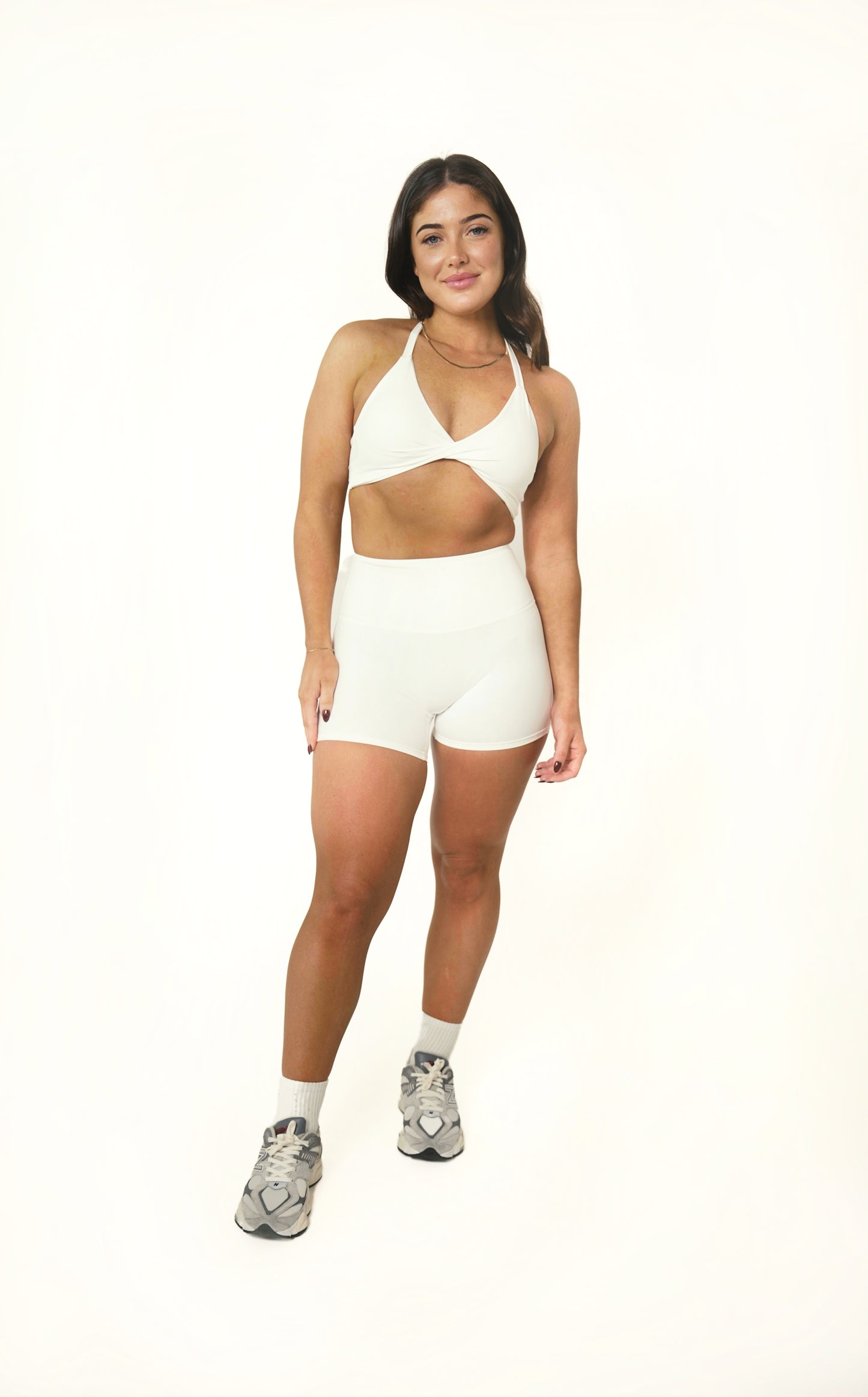 SIGNATURE TWIST CROP - IVORY