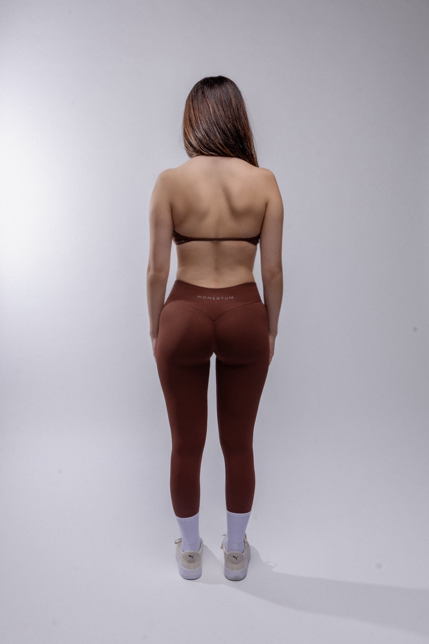 Contour Seamless Leggings - Dark Brown