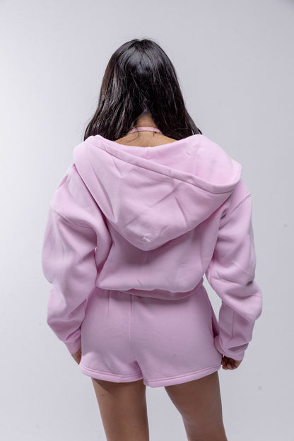 Comfort Cotton Lounge Shorts - Baby Pink