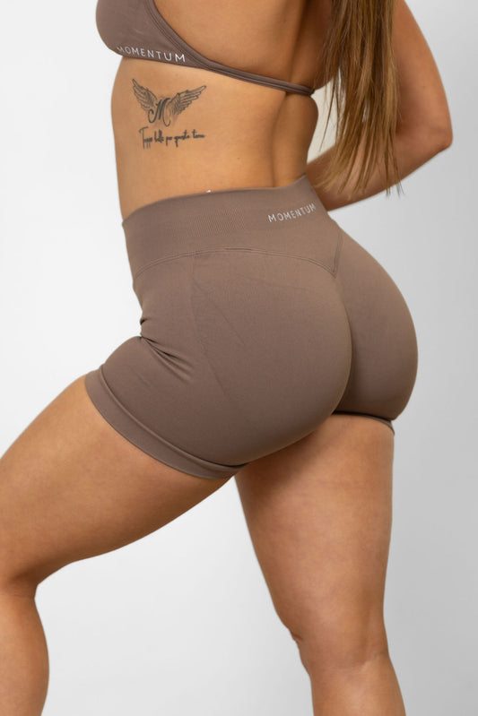 Contour Seamless Shorts - Coffee