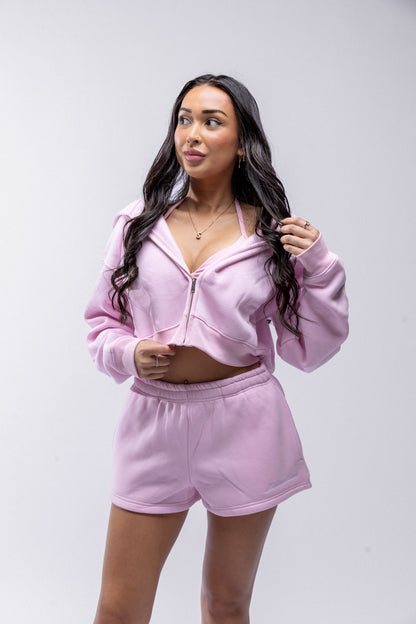 Comfort Cotton Lounge Shorts - Baby Pink