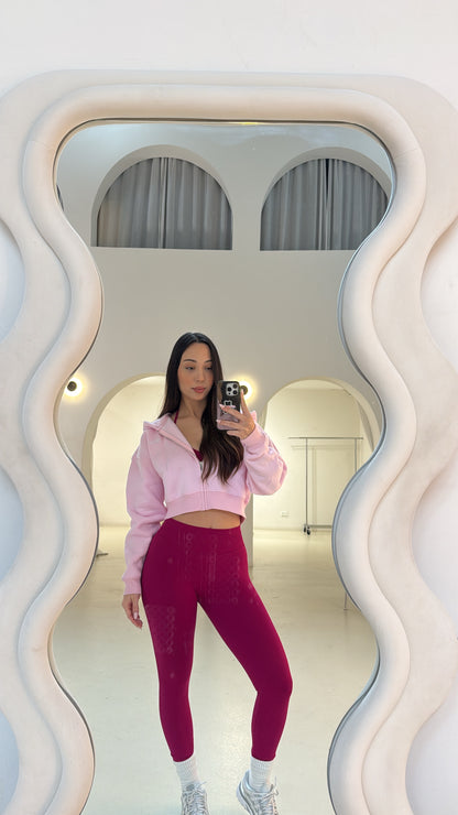 Contour Seamless Leggings - Berry Red