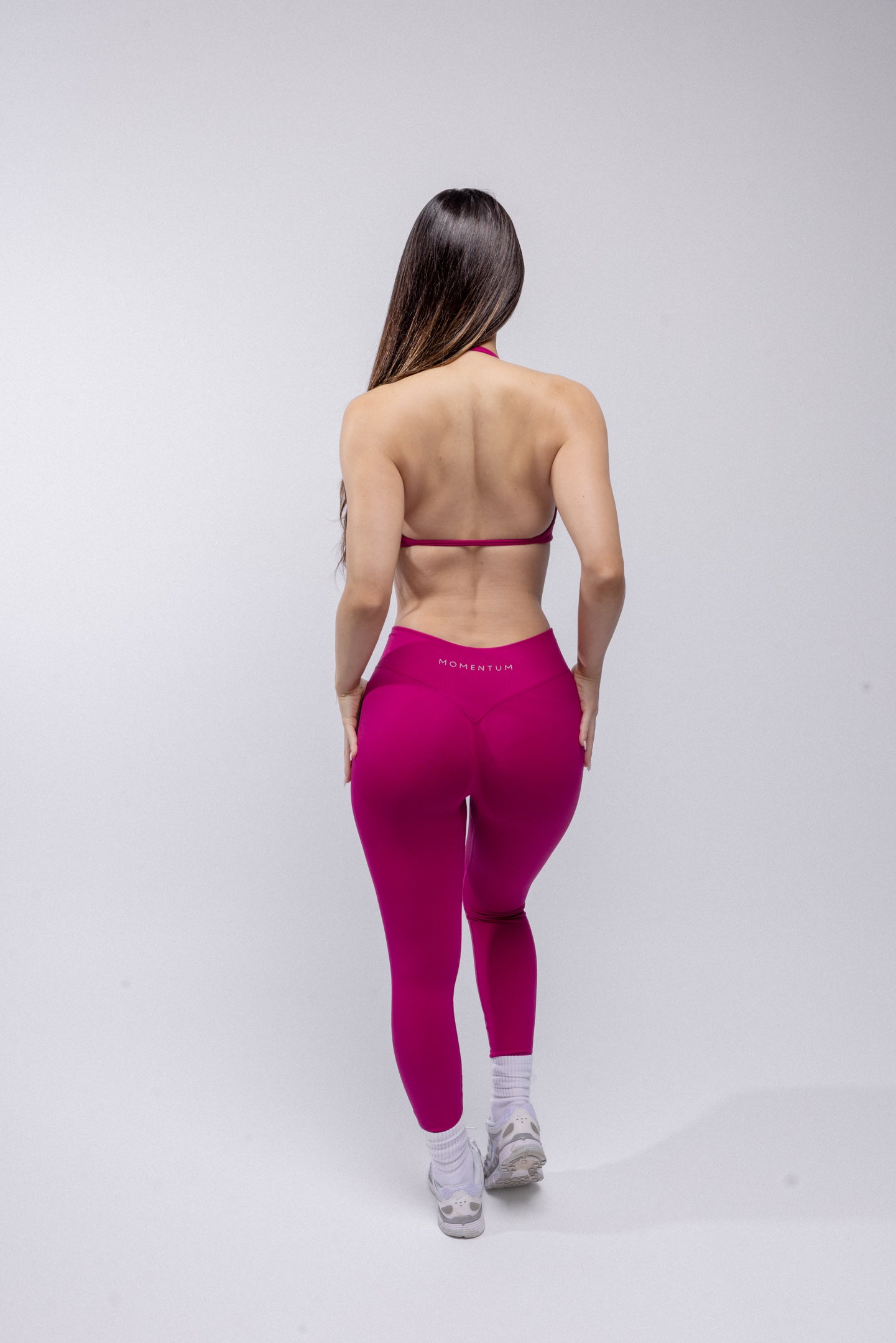 Contour Seamless Leggings - Berry Red