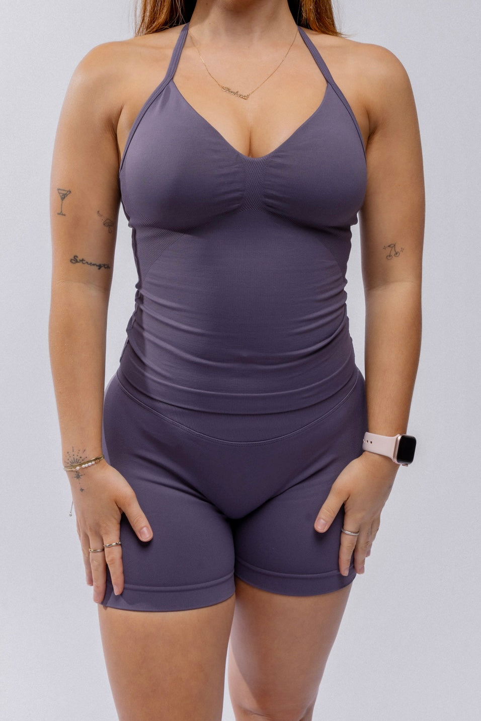 Contour Seamless Shorts - Mushroom Grey