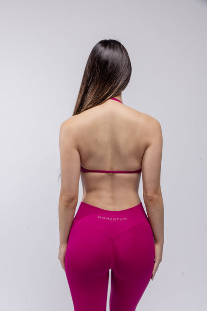 Contour Minimal Crop - Berry Red