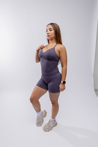 Contour Seamless Shorts - Mushroom Grey