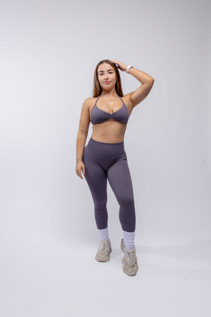 Contour Minimal Crop - Mushroom Grey