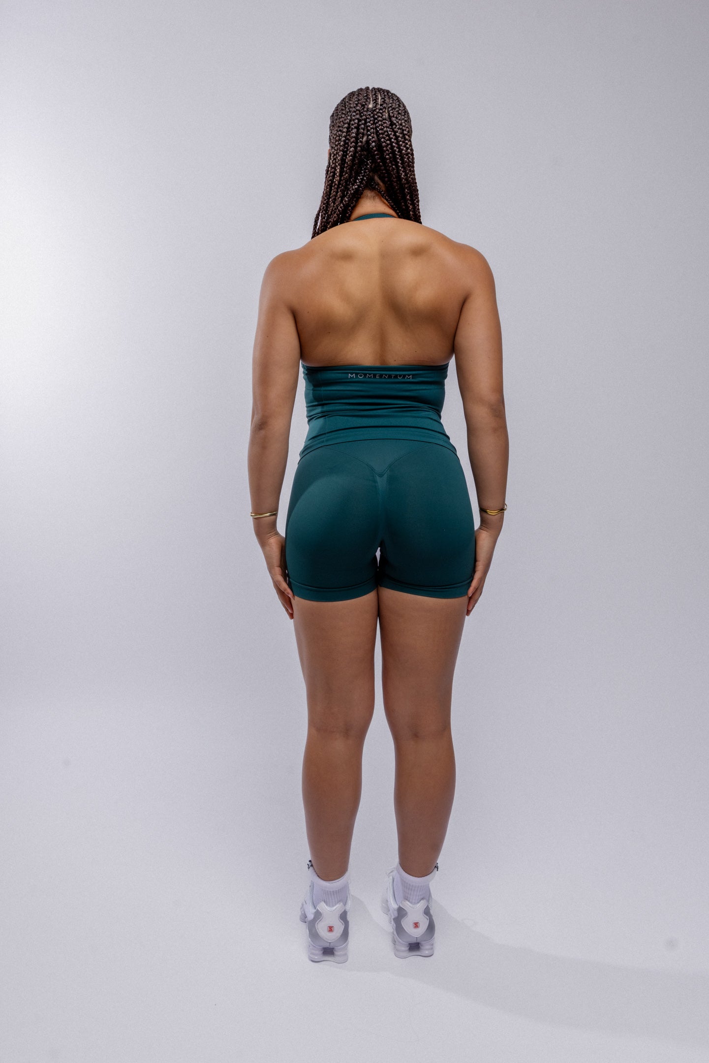 Contour Halter Tank - Pine Green
