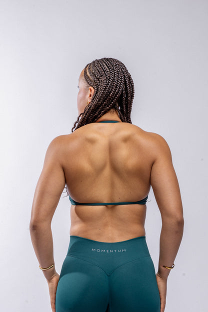 Contour Minimal Crop - Pine Green