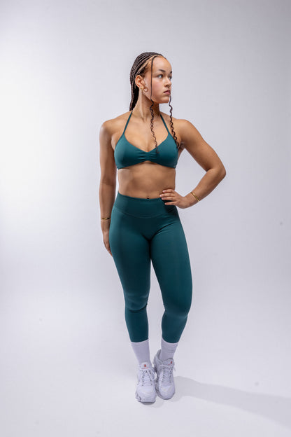 Contour Minimal Crop - Pine Green