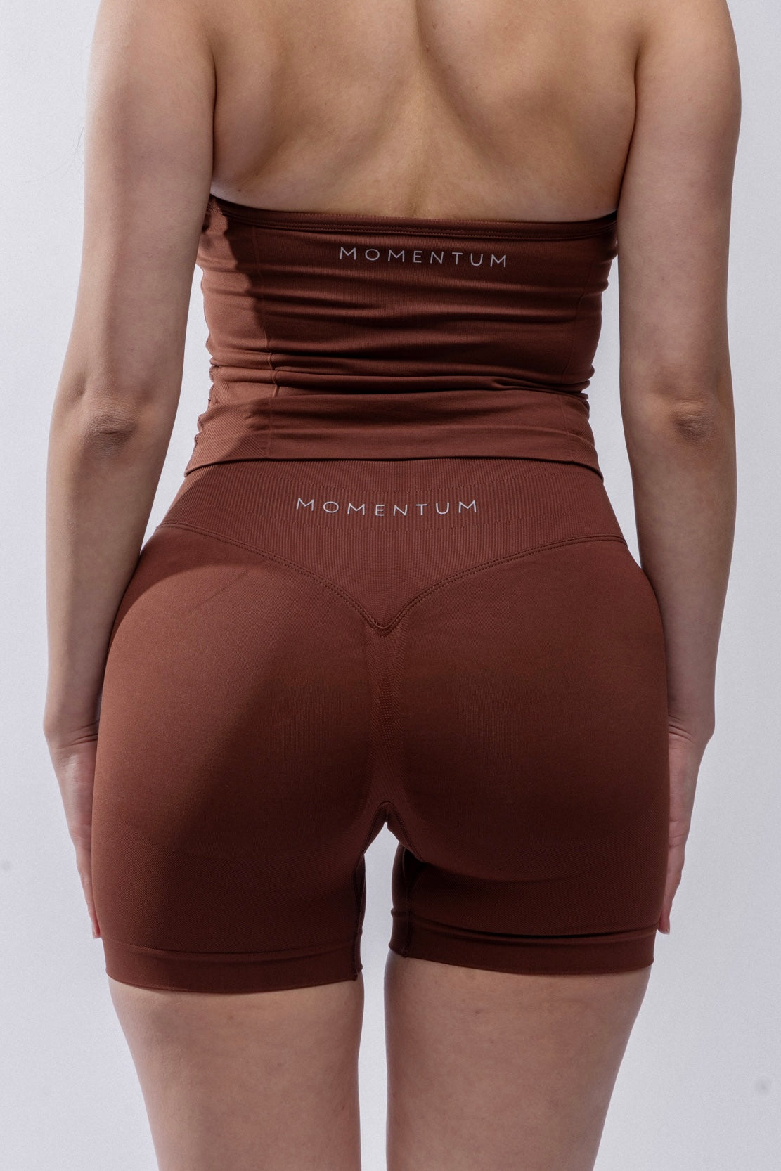 Contour Seamless Shorts - Dark Brown