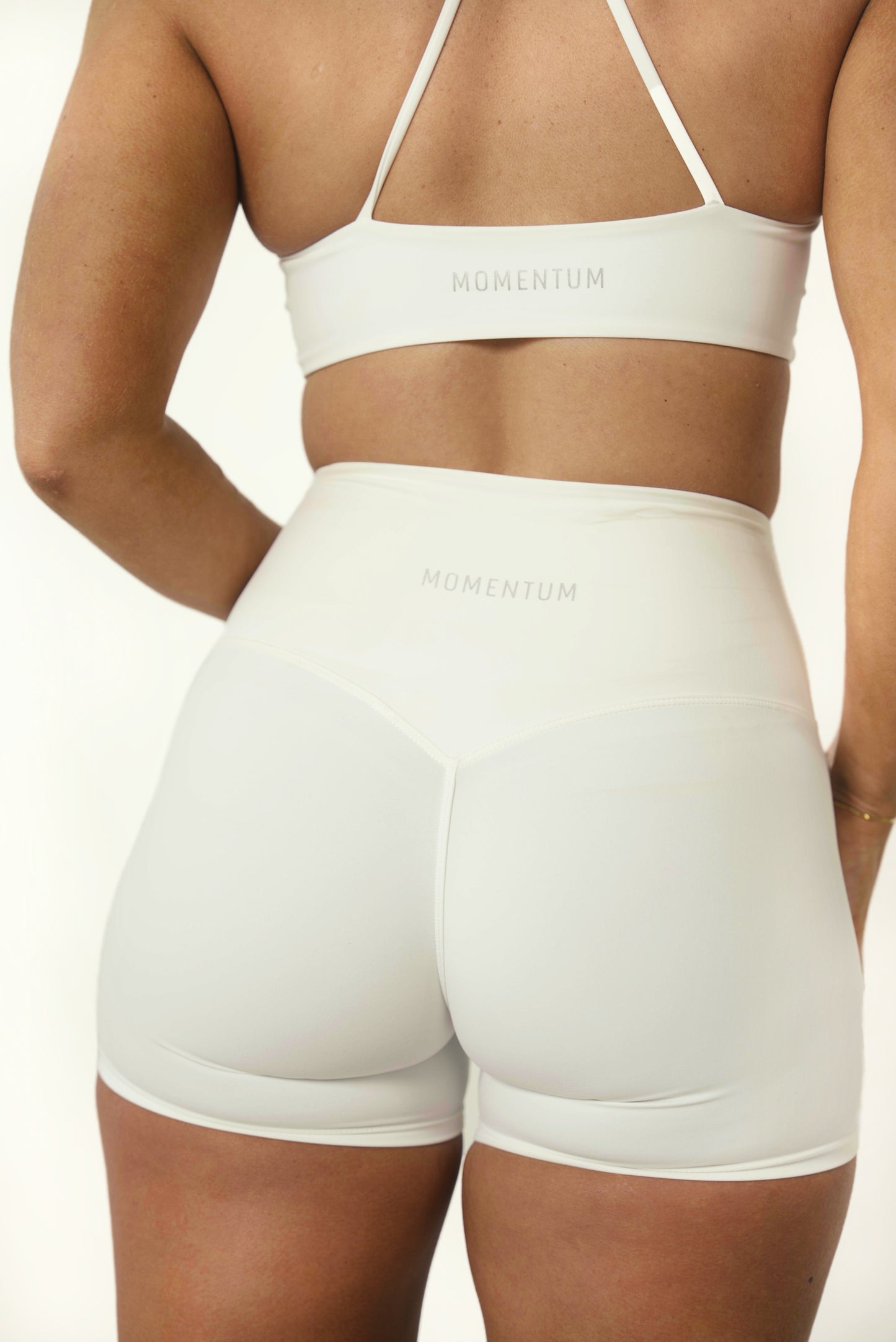 SIGNATURE MINI SHORTS - IVORY